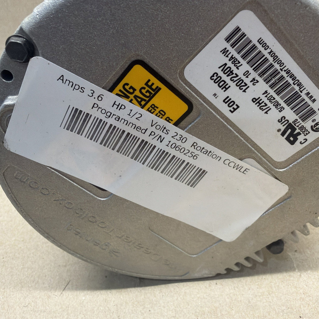 🔥 Genteq Eon 5SME39GLV5001 Programmable Motor 1/2hp 230V  1060256  HD03 CCW