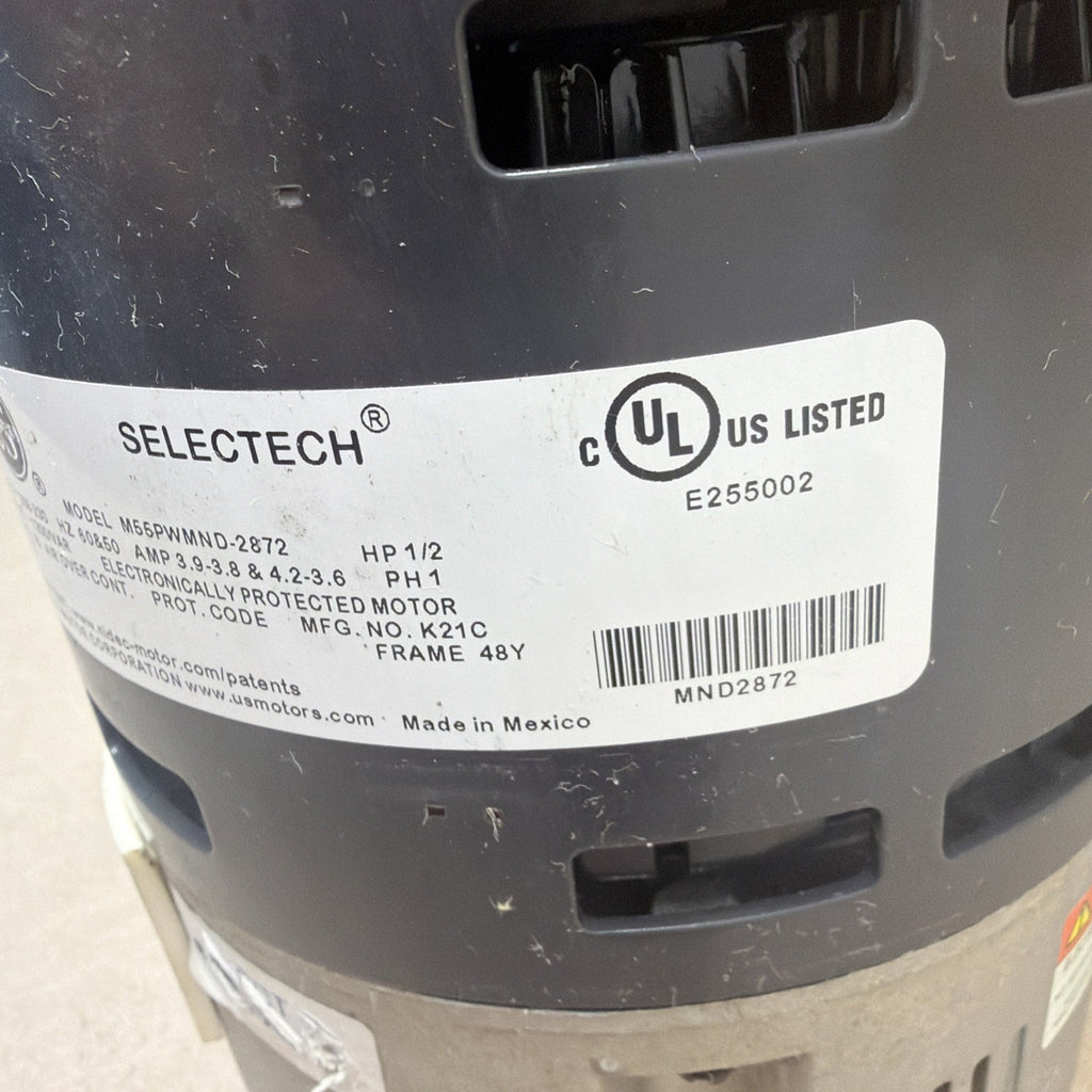 🔥🔥 US Motors M55PWMND-2872 SELECTECH Blower Motor 1/2HP Ver.585 M311ZA0479066