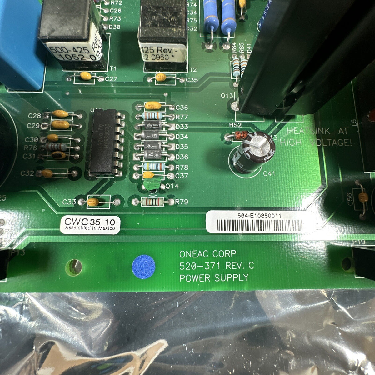 🔥 ONEAC 520-371 Rev C HV Power Supply PCB 310-564 Rev F 1011-5476 Kit 350-215.