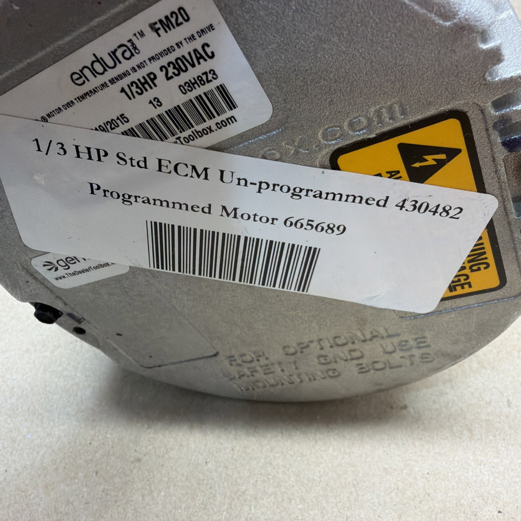 TESTED🔥 GENTEQ X13 ECM BLOWER MOTOR 5SME39DXL016A 1/3HP 430482 FM20 X13