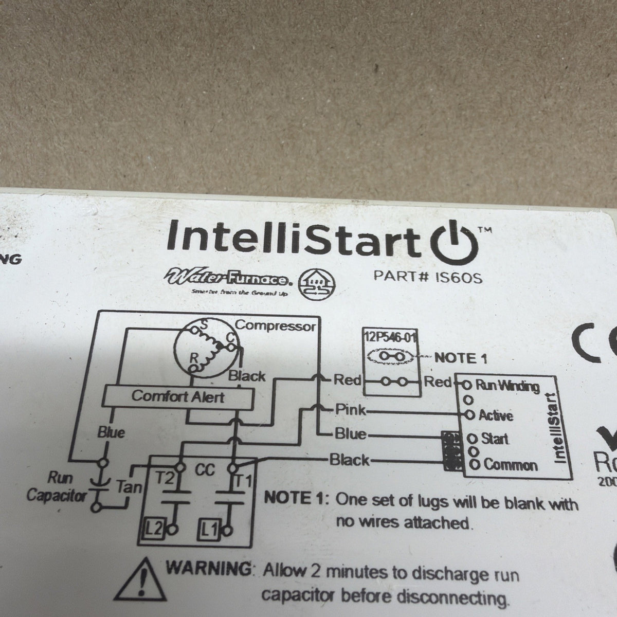 TESTED🔥 Waterfurnace Intellistart Compressor Soft Start IS60S Yr: 2010. E322692