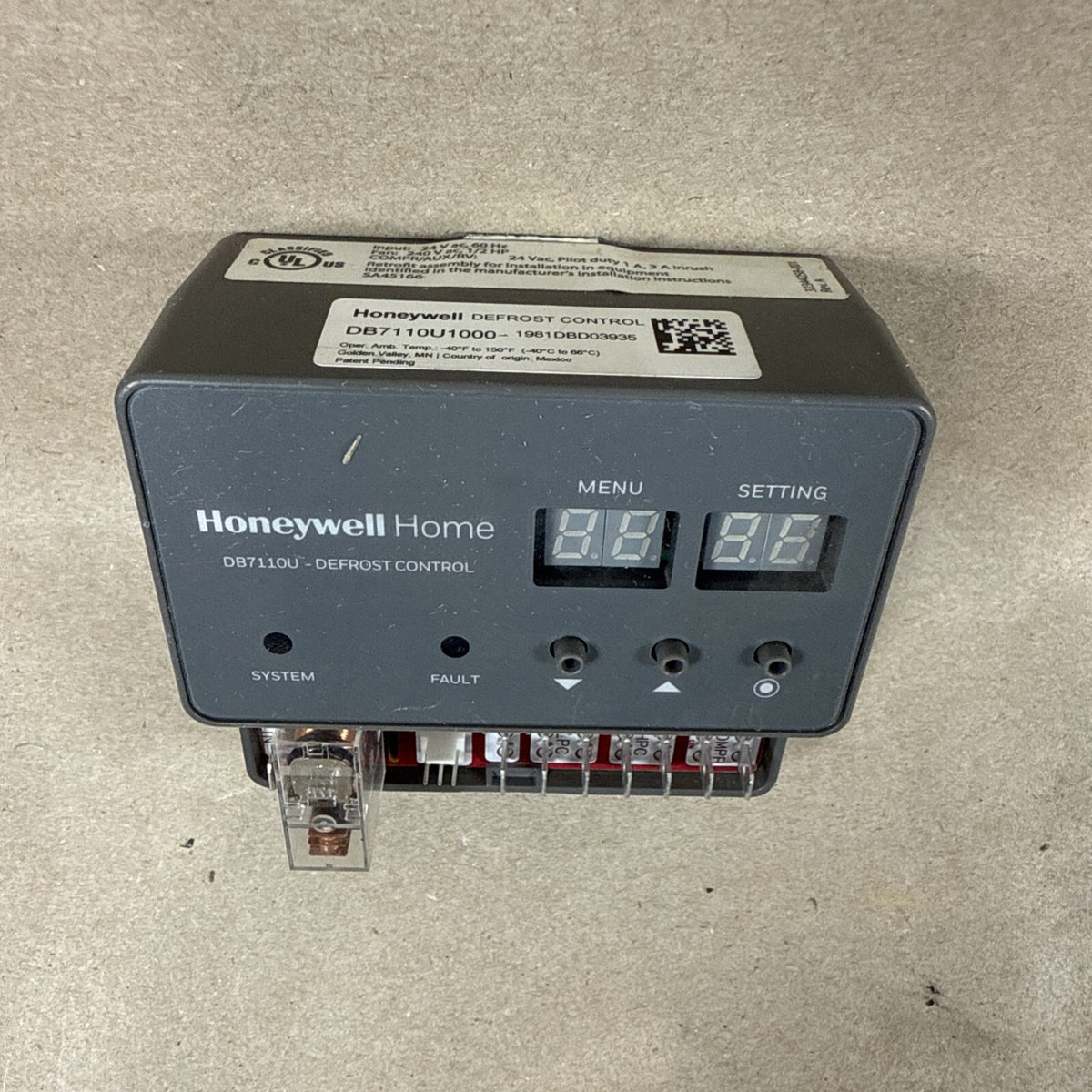 TESTED! HONEYWELL UNIVERSAL HEAT PUMP DEFROST CONTROL BOARD DB7110U1000 (G8)