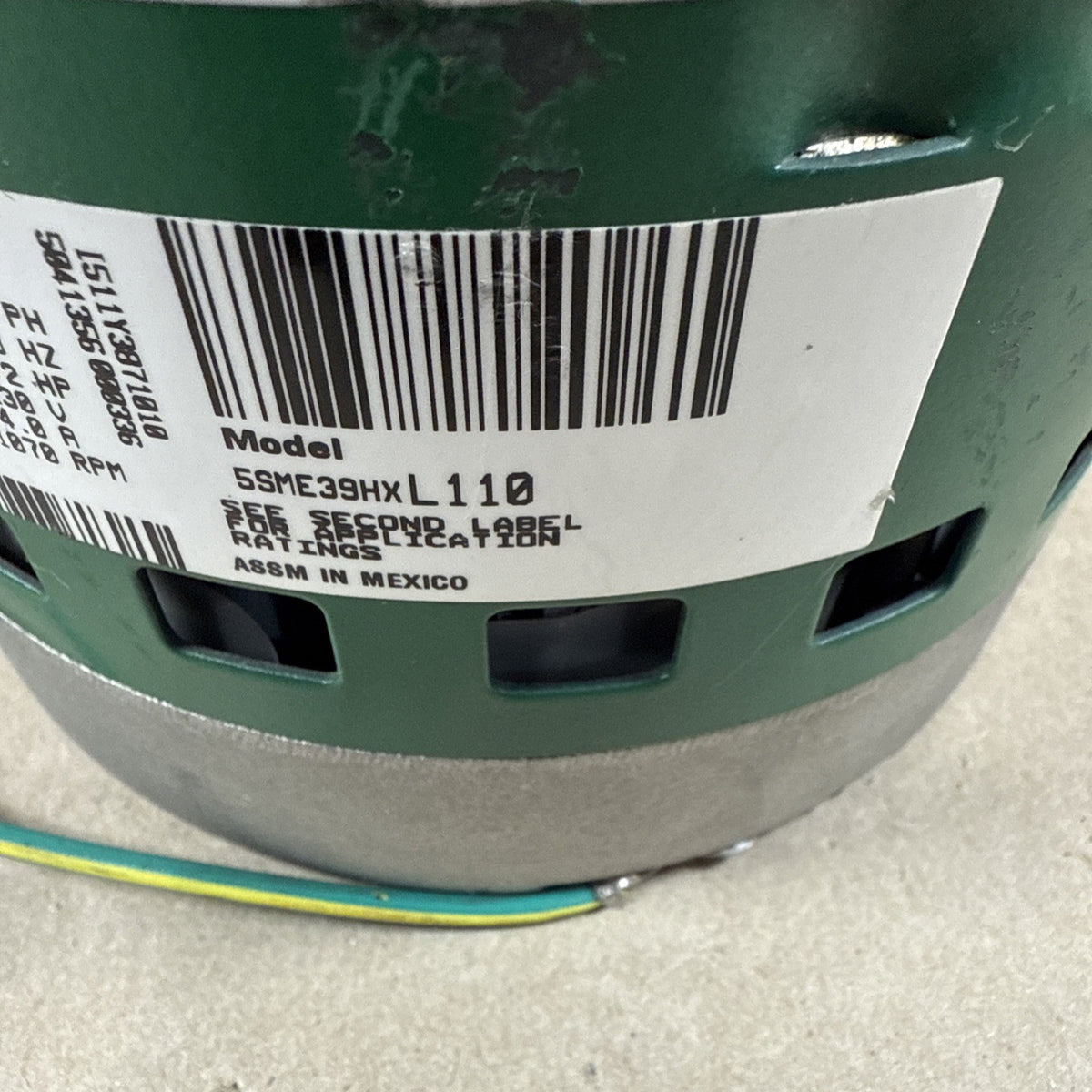 Genteq 5SME39HXL110 Variable Speed Blower Motor 1/2HP 1070RPM 115/230V 5.6" #14