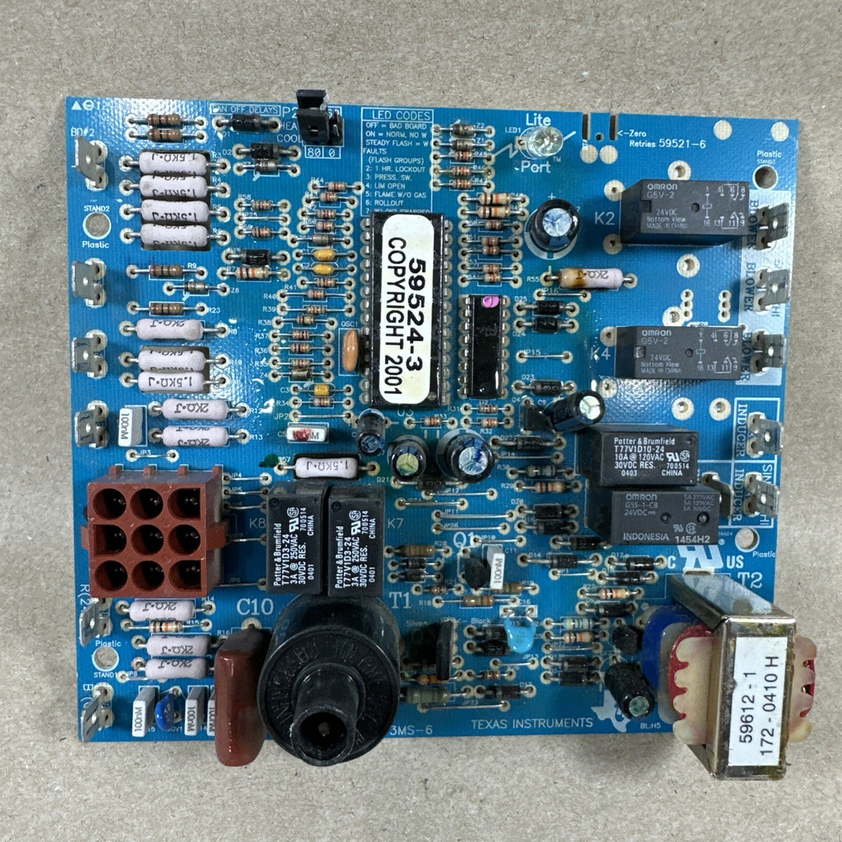CNT03458 / 59612-1  / X13650875010   Control Circuit Board HVAC.  59524-3 (N47)