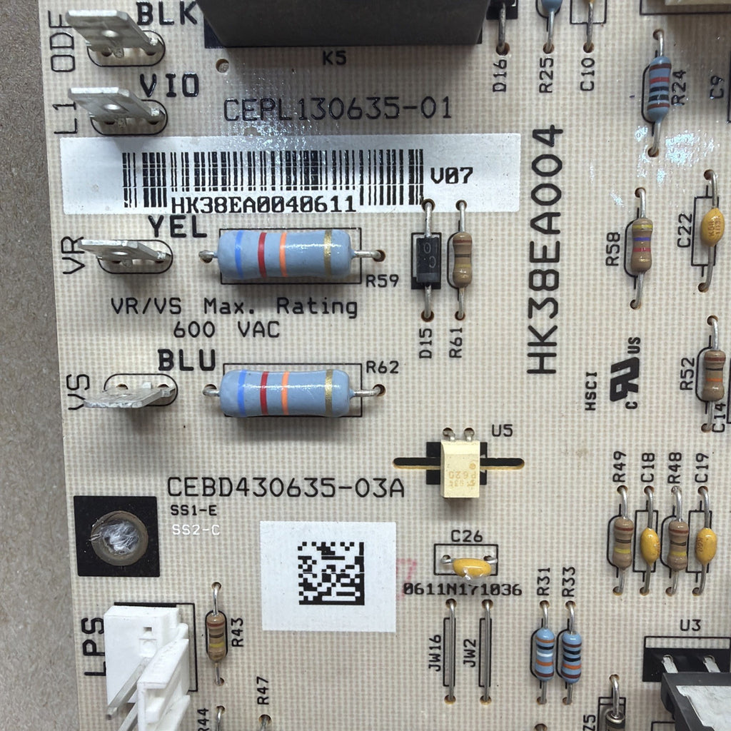 TESTED✅ Carrier Furnace Control Circuit Board CEBD430635-03A CEPL130635-01
