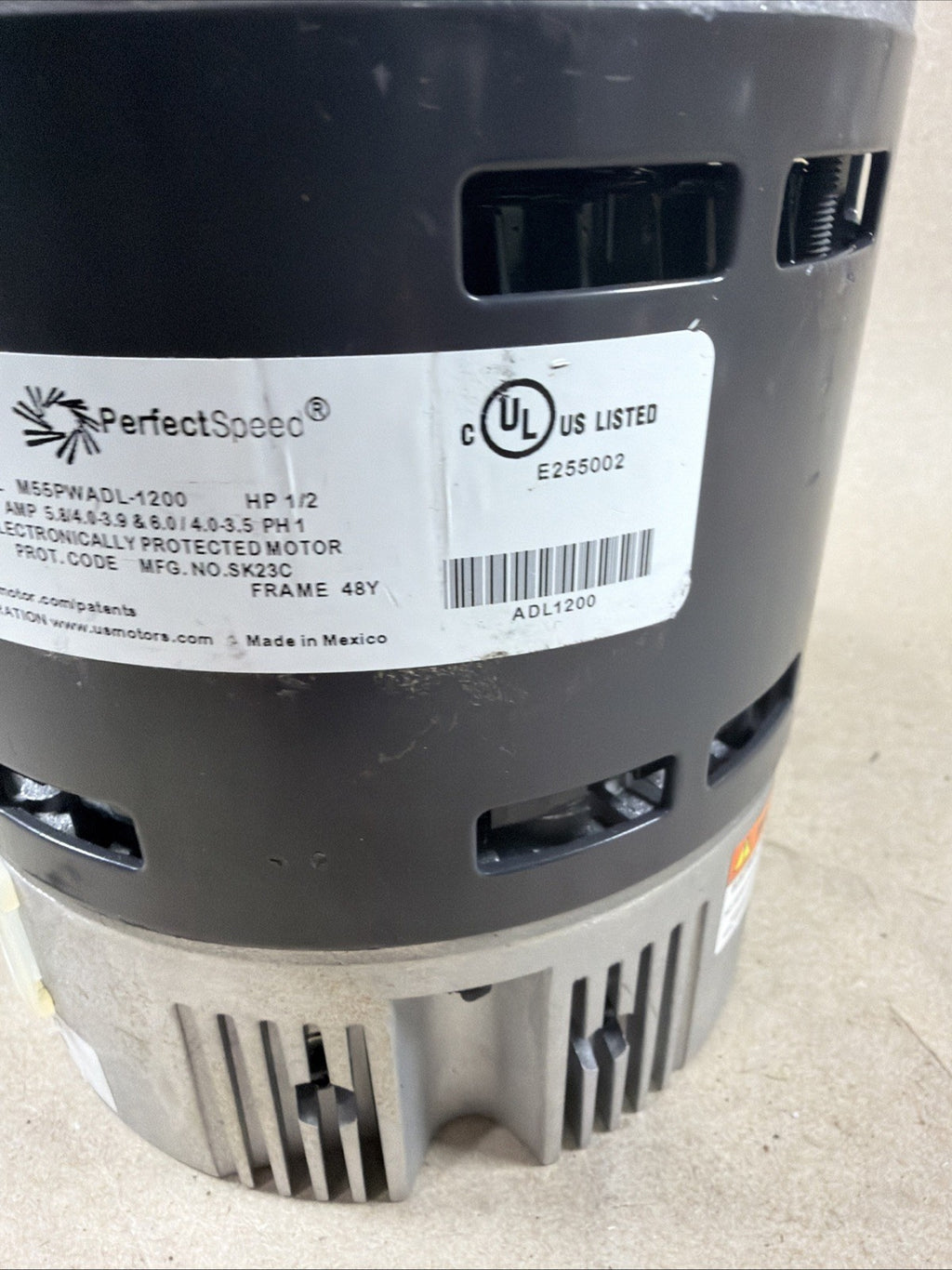 🔥🔥 US Motors PerfectSpeed M55PWADL-1200 ECM Blower Motor 1/2HP A25232274 (M15