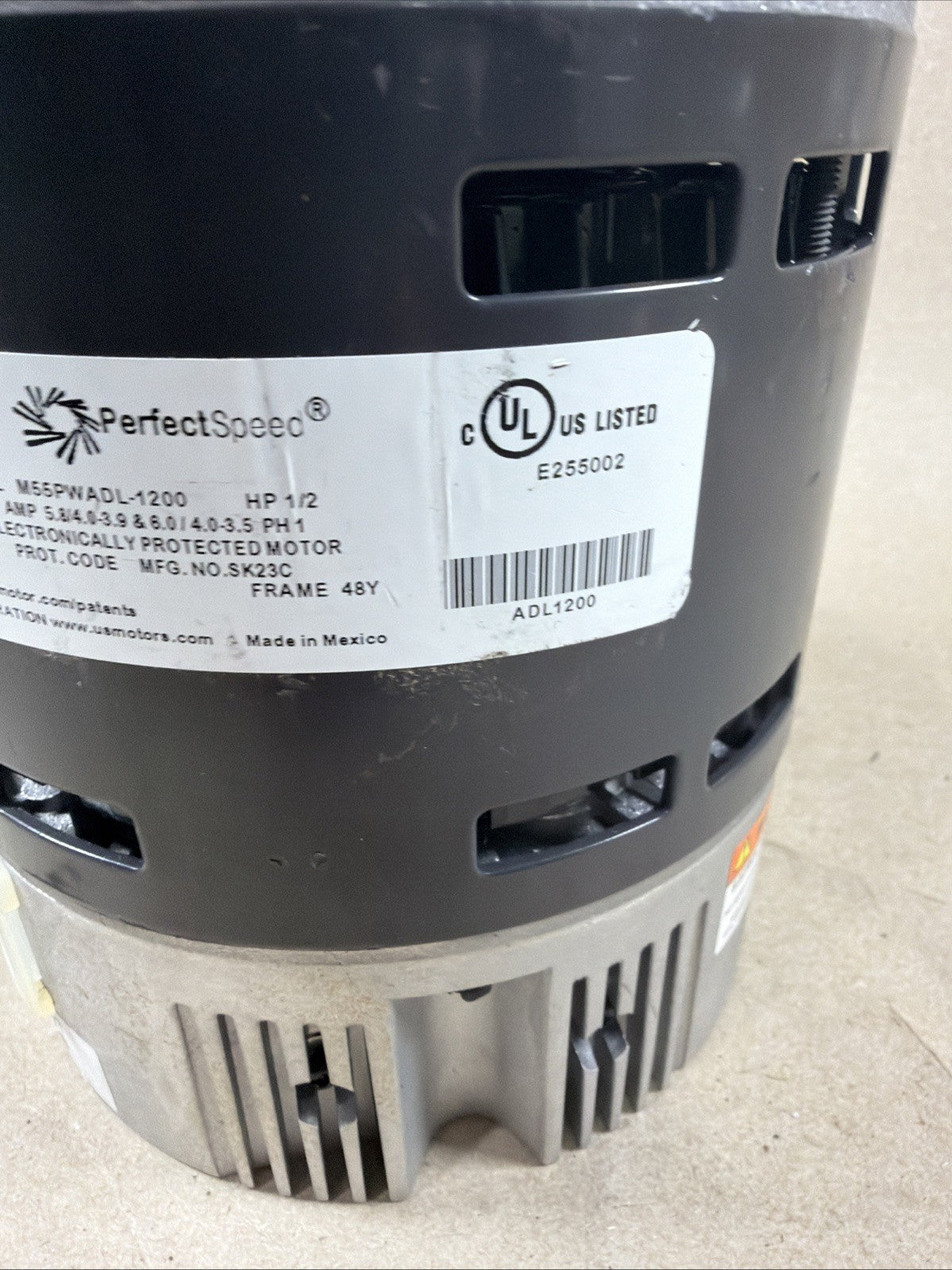🔥🔥 US Motors PerfectSpeed M55PWADL-1200 ECM Blower Motor 1/2HP A25232274 (M15