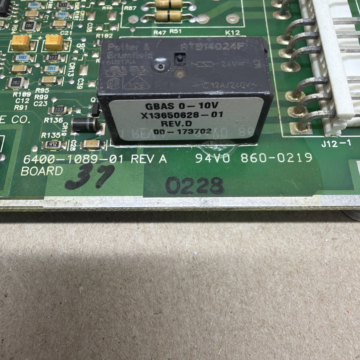 Tested✅ American Standard / Trane 6400-1089-01 Chiller Control Board Rev. A