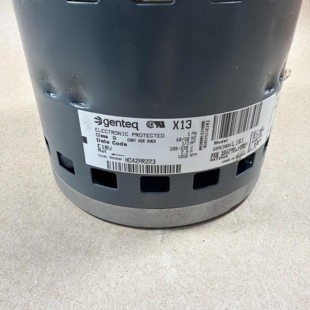 TESTED🔥 GENTEQ X13 ECM BLOWER MOTOR 5SME39DXL161 1/3HP 430482 FM20 X13