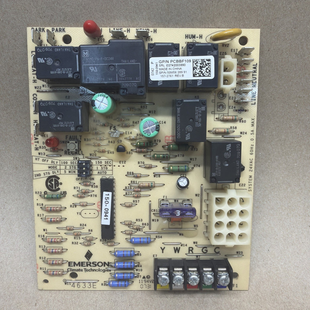 ✅ Goodman Amana Emerson PCBBF109 Furnace Control Circuit Board 50M56-289 91