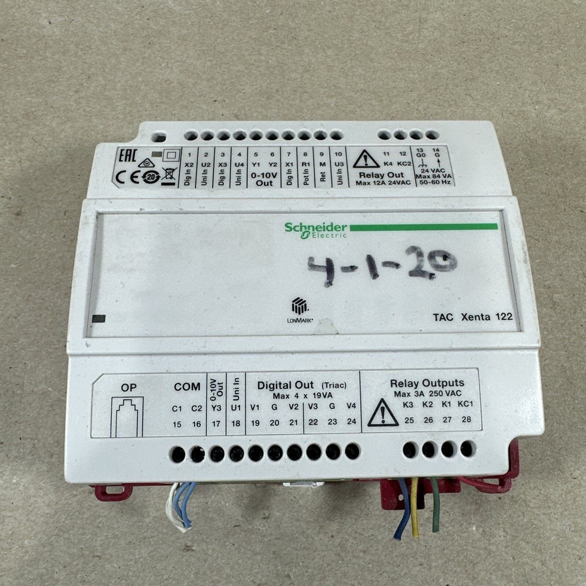 🔥🔥 Schneider Electric 007307110 Controller zone TAC Xenta 122-FC/24 Vista (C7