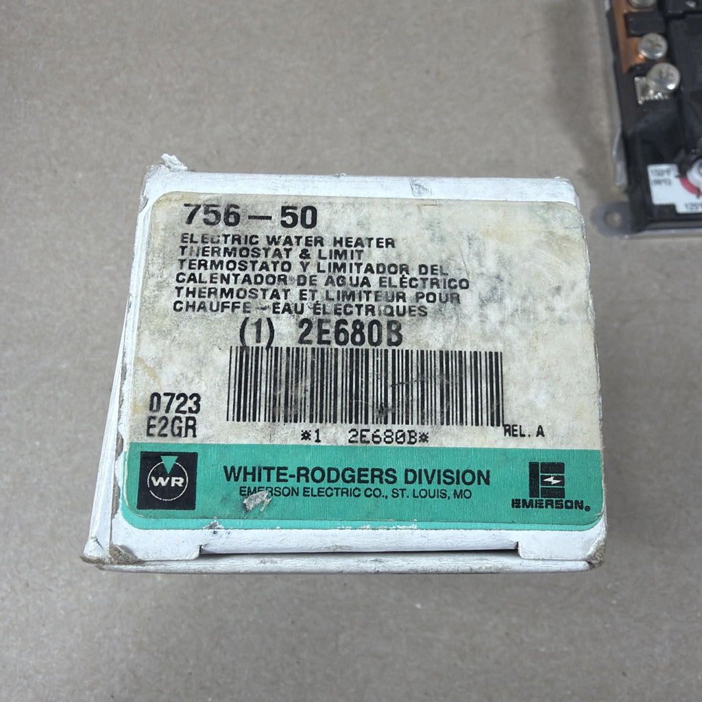 NEW🔥  WHITE RODGERS 756-50 ELECTRIC WATER HEATER THERMOSTAT LIMIT 2E680B 75650