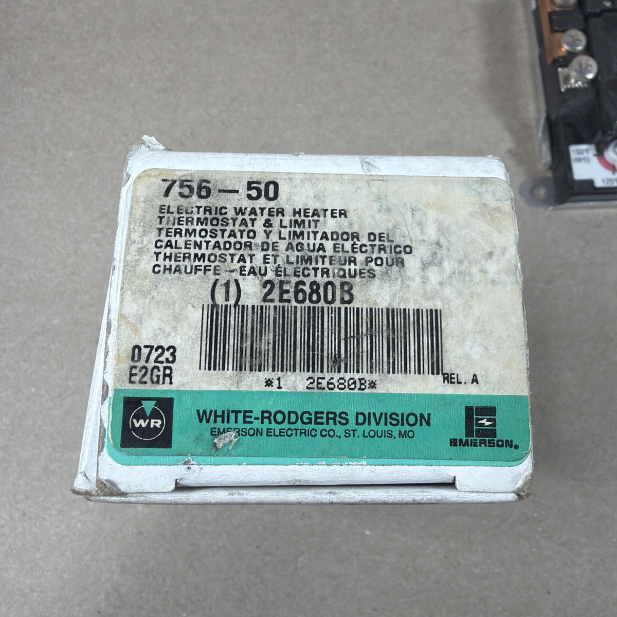 NEW🔥  WHITE RODGERS 756-50 ELECTRIC WATER HEATER THERMOSTAT LIMIT 2E680B 75650