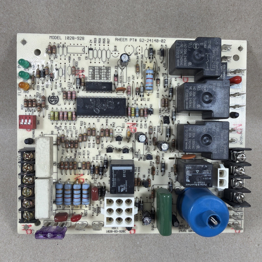 TESTED✅  RHEEM RUDD 1028-83-928C FURNACE CIRCUIT BOARD 62-24140-02 1028-928