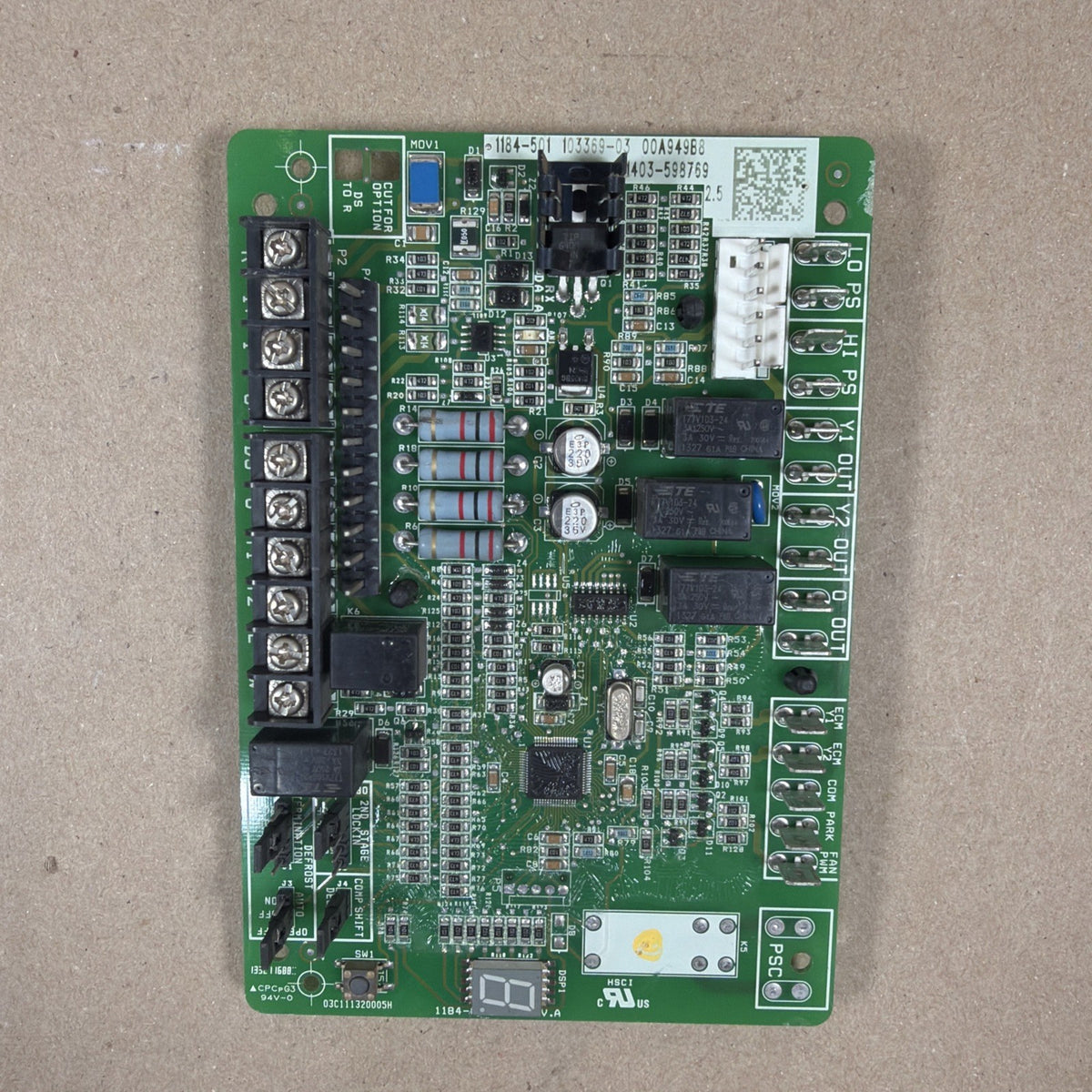 TESTED🔥🔥 LENNOX 1184-83-501 1184-501 103369-03 Heat Pump Control Board 10T56