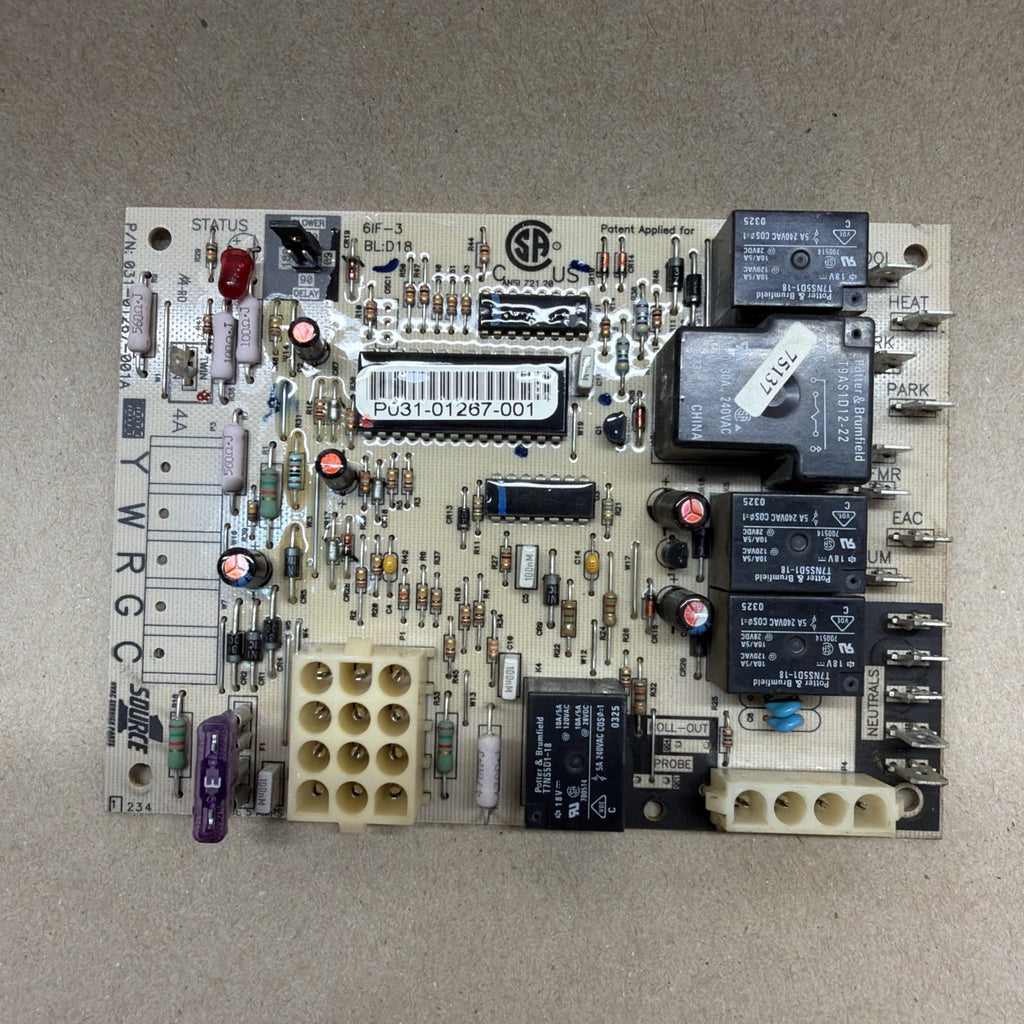 🔥 York Coleman P031-01267-001 Furnace Circuit Board SOURCE1 031-01267-001A