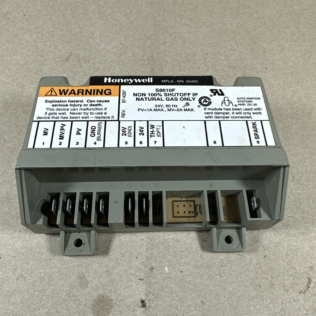 TESTED! Honeywell S8610F Intermittent Pilot Module Control Board S8610F1008 SP2