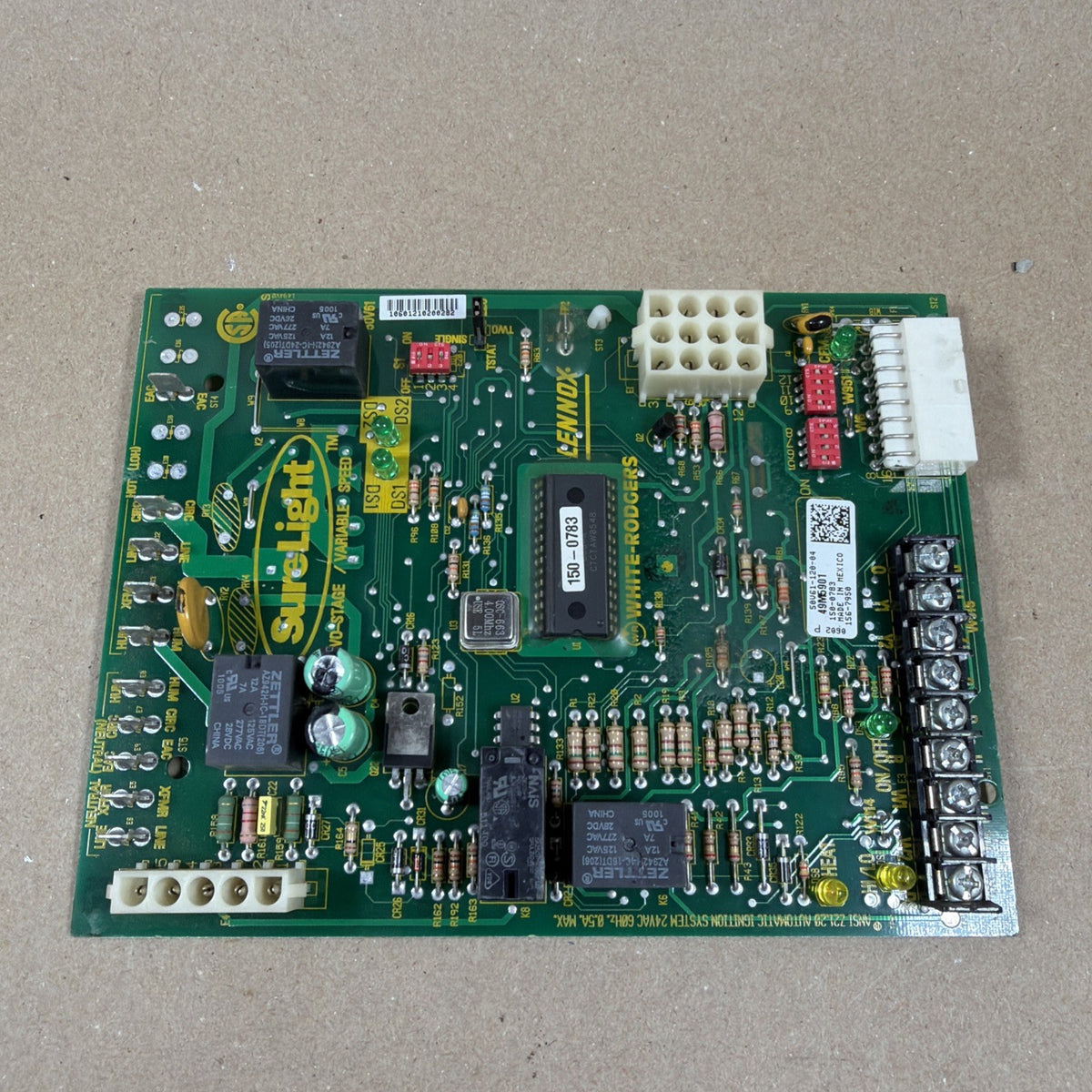TESTED✅.  LENNOX 49M5901 50V61-120-04 Furnace Control Board