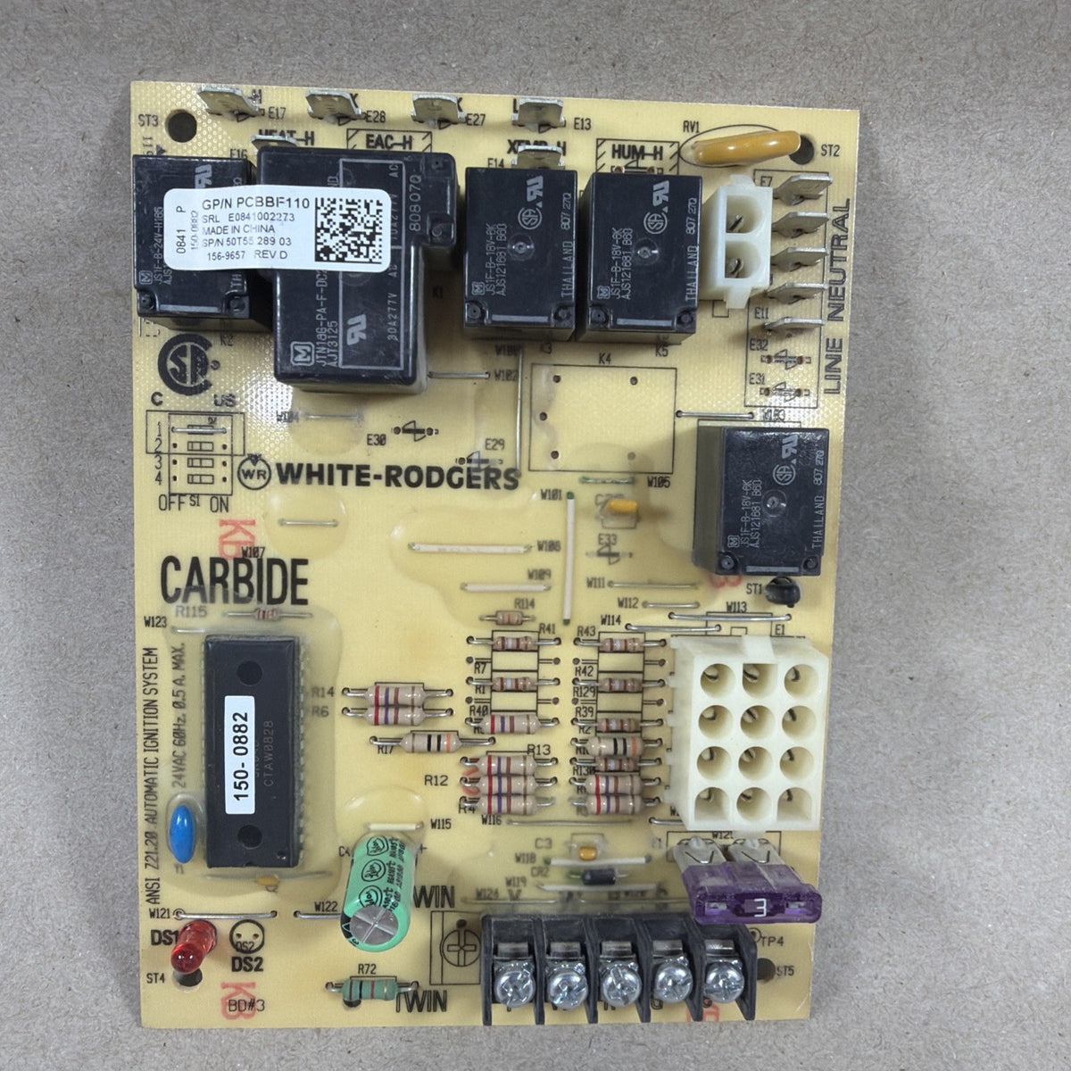 TESTED🔥 White Rodgers PCBBF110 Furnace Control Circuit Board 50T55-289-03 (N58)