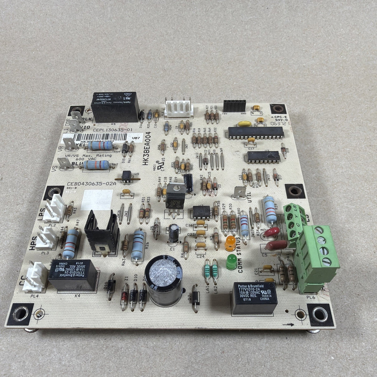 🔥🔥 Carrier Furnace Control Circuit Board CEBD430635-02A CEPL130635-01 (T7)
