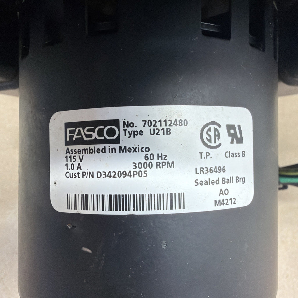 FASCO 702112480C Draft Inducer Blower Motor 712112480 115V 3000RPM D342094P05