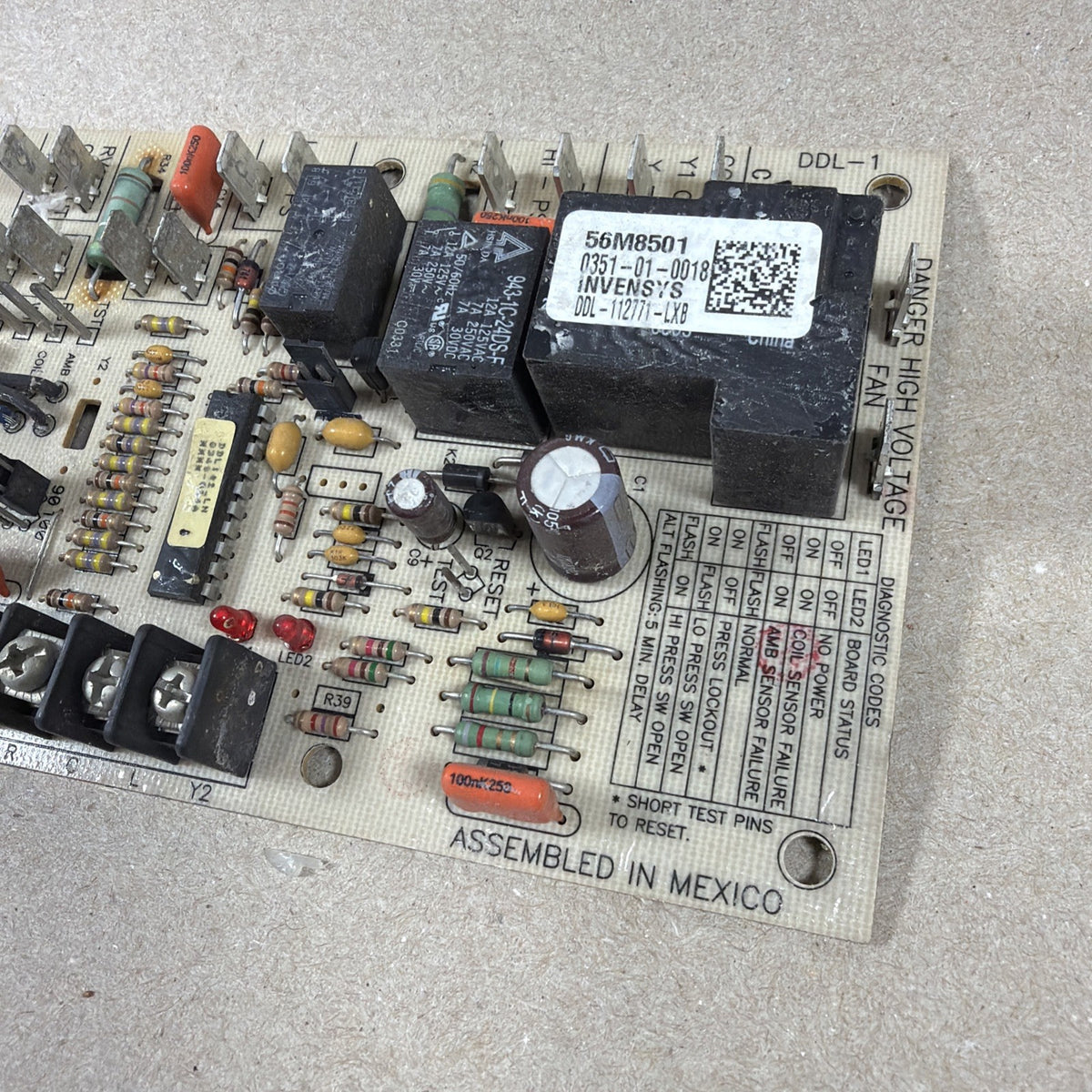 🔥🔥 Lennox Armstrong Heat Pump Defrost Control Board 0351-01-0018  56M8501 (N6)