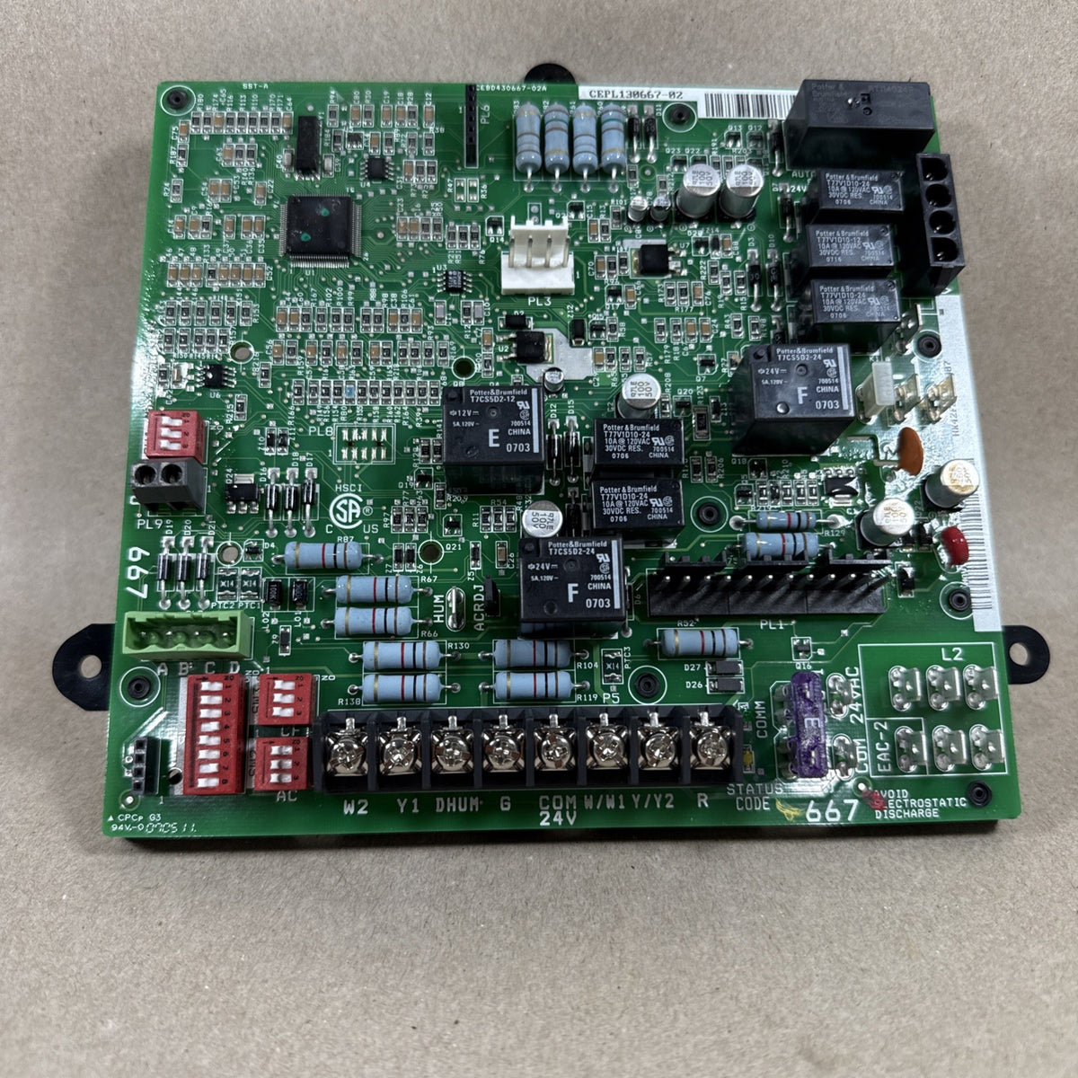 NEW! Furnace Control Circuit Board #CEPL130667-02 #HK42FZ024 CARRIER BRYANT (T8)