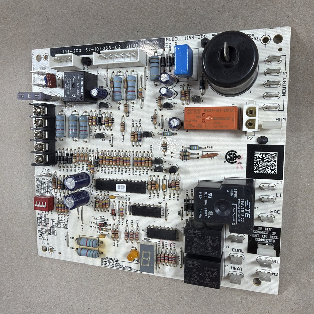 🔥🔥 Furnace Control Circuit Board 62-104058-02   1194-83-2001A  RHEEM (G23)