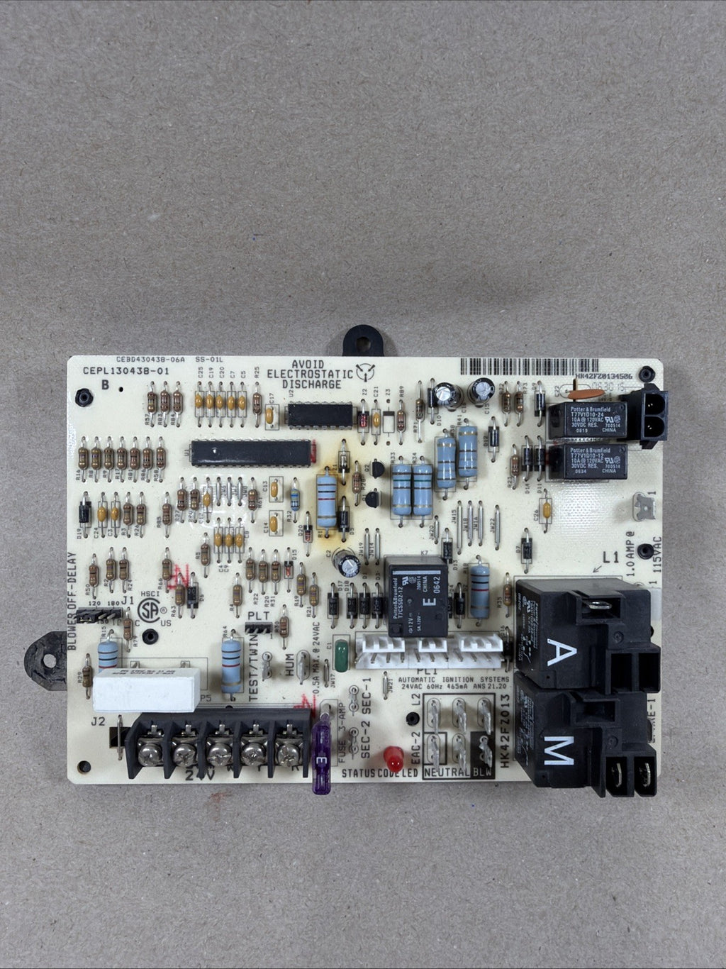 🔥 Carrier Bryant CEPL130438-01 Control Circuit HK42FZ013 CEBD430438-06A