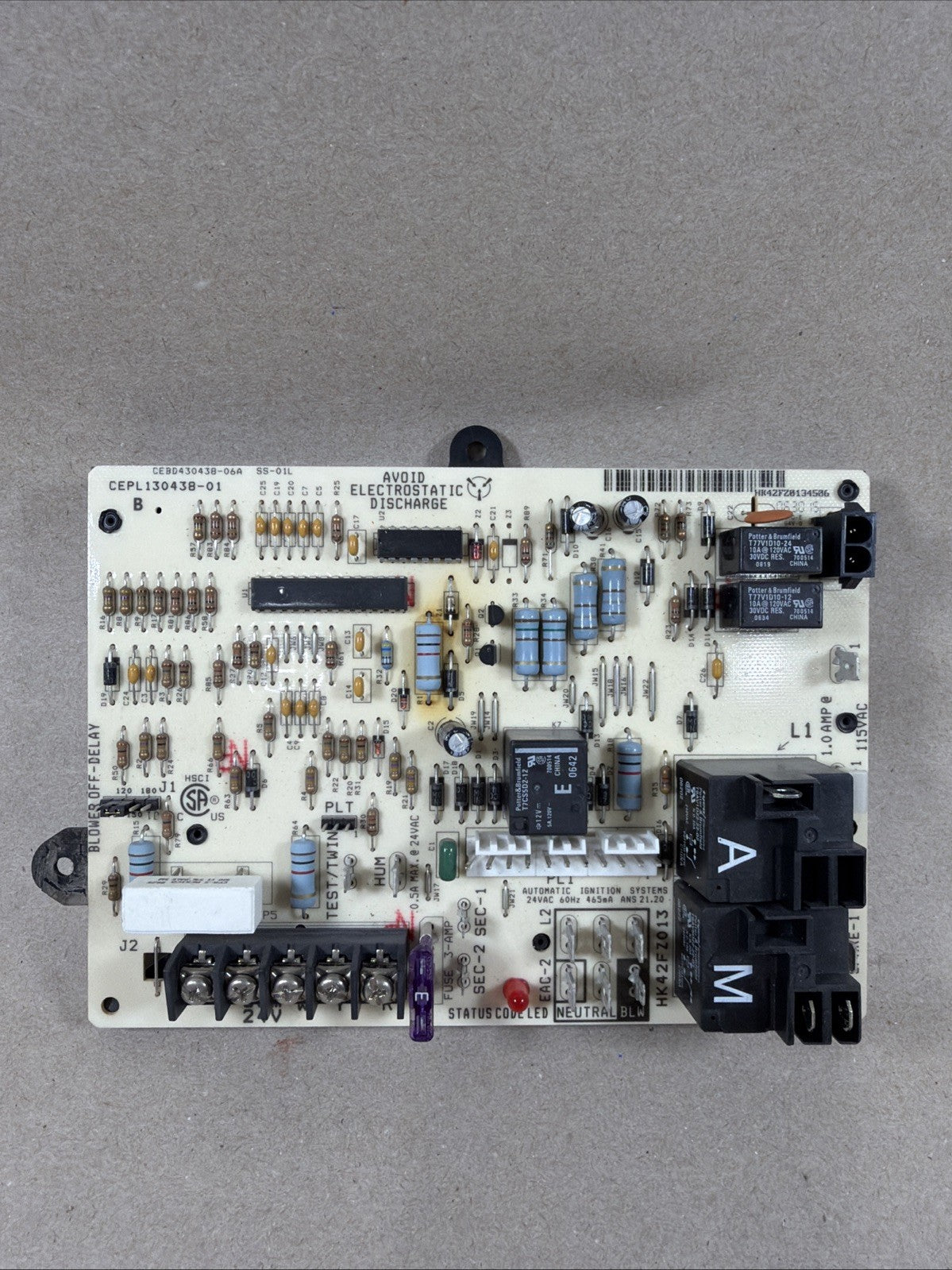 🔥 Carrier Bryant CEPL130438-01 Control Circuit HK42FZ013 CEBD430438-06A