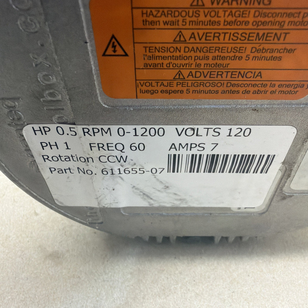 🔥 Genteq Eon 5SME39GLV5001 Programmable Motor 1/2hp 115V  611655-07 HD03 CCWLE