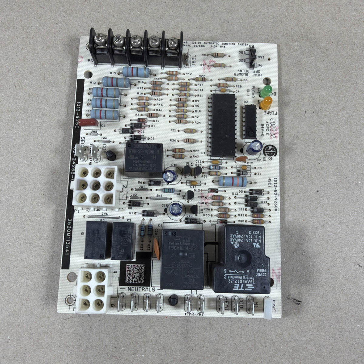 ✅ Rheem Ruud 1012-925C Furnace Control Circuit Board 62-24268-03 1012-83-9260A
