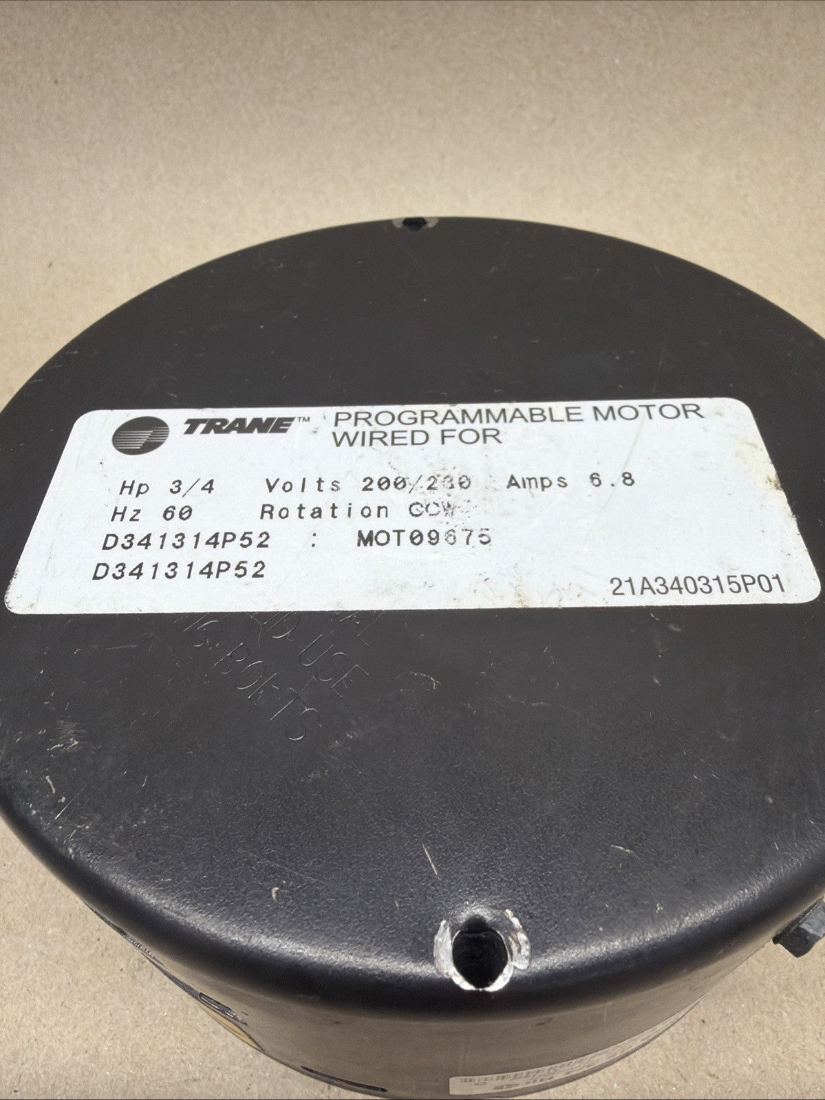 ✅ GE DG02 Module only 3/4 HP TRANE D341313P52 MOD009675 Rot. CW LE 230V