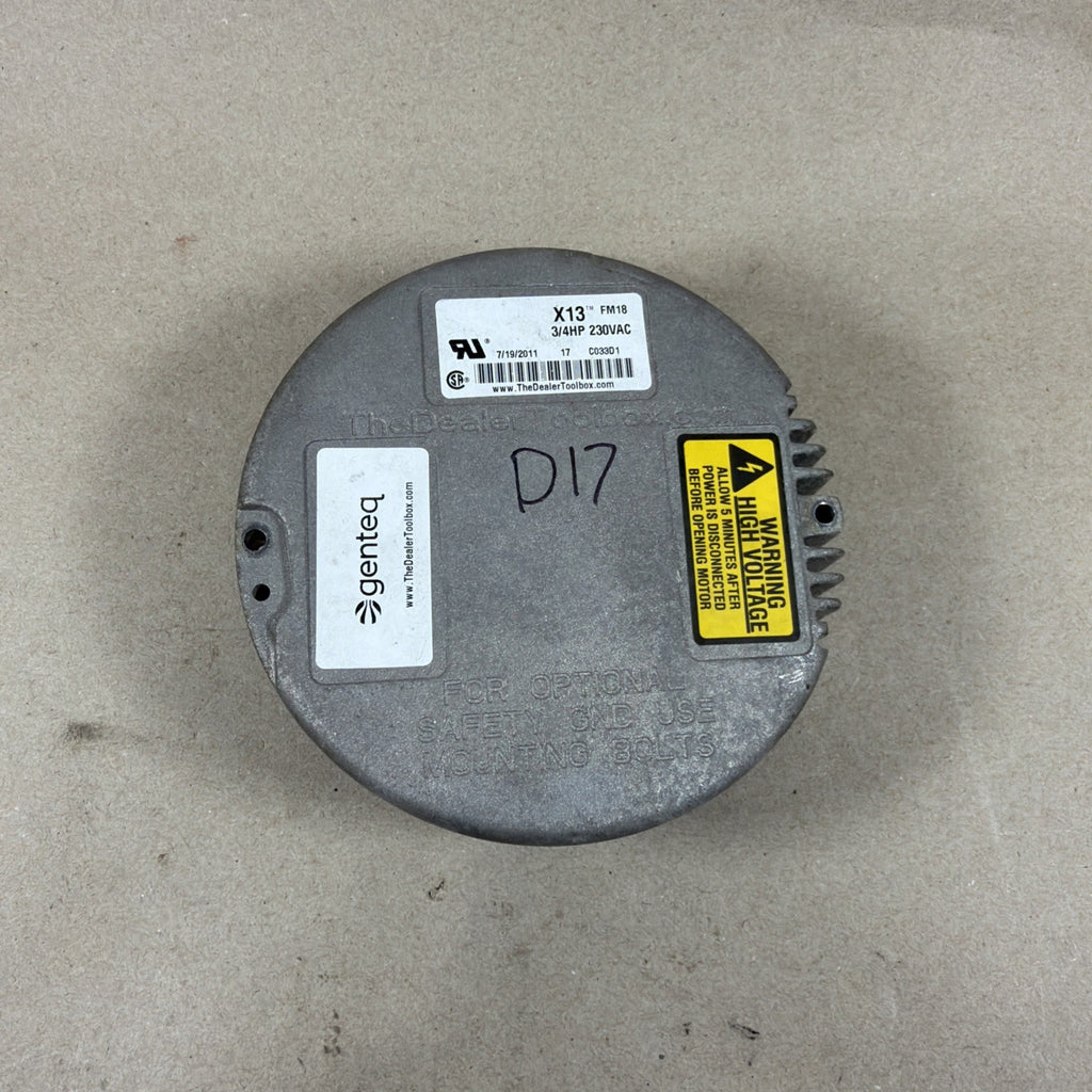 TESTED🔥 Endura  Genteq FM18 230VAC 3/4HP  Module Motor  08/06/08