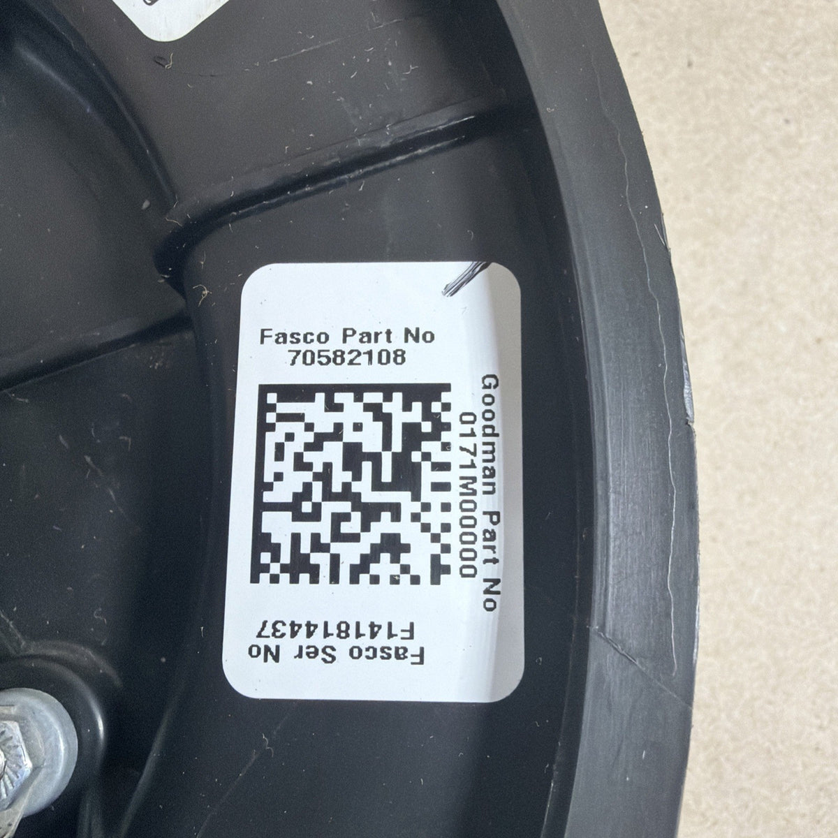 TESTED🔥 Fasco 70582108 J238-150 Draft Inducer Blower Motor P/N 0171M00000 (C20)