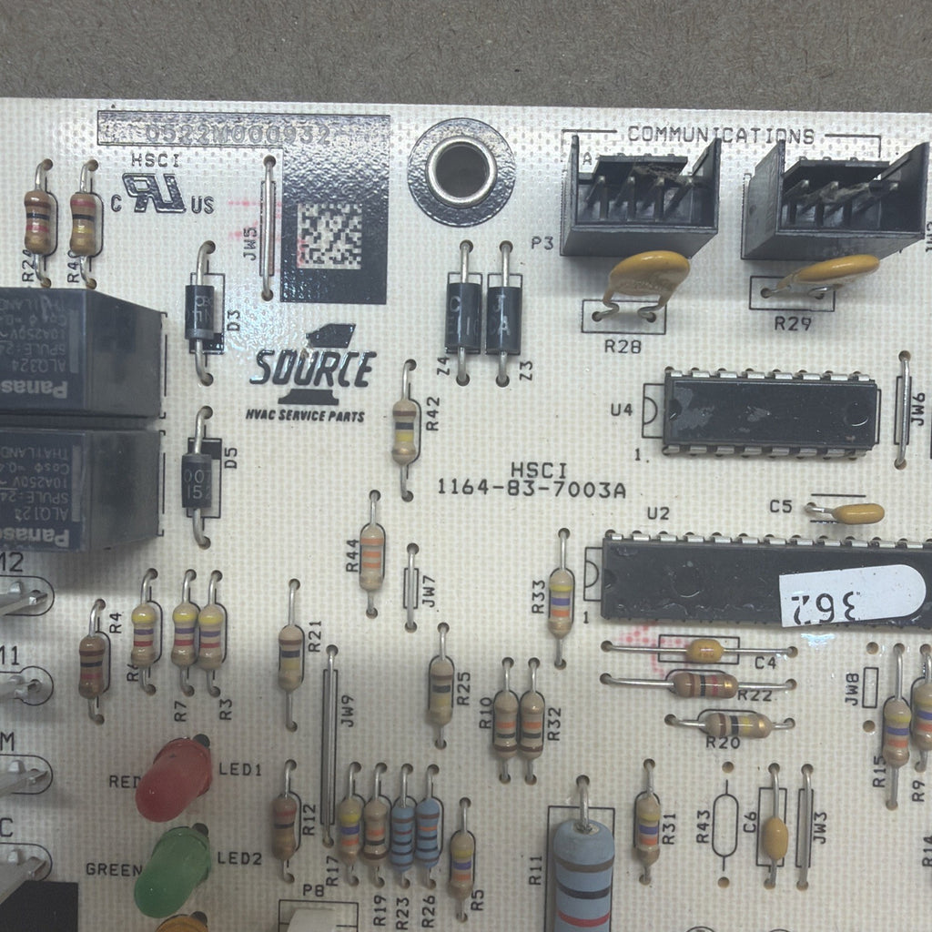 ✅✅. York Coleman 1164-700 Control Circuit Board Source 1 501264   1164-83-7003A