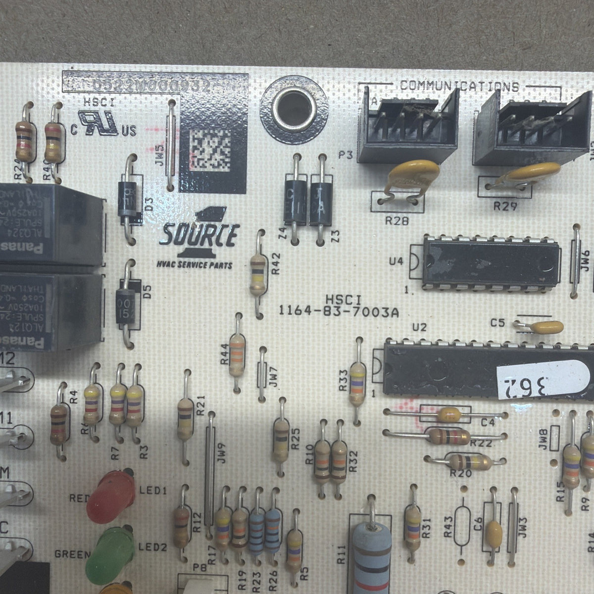 ✅✅. York Coleman 1164-700 Control Circuit Board Source 1 501264   1164-83-7003A