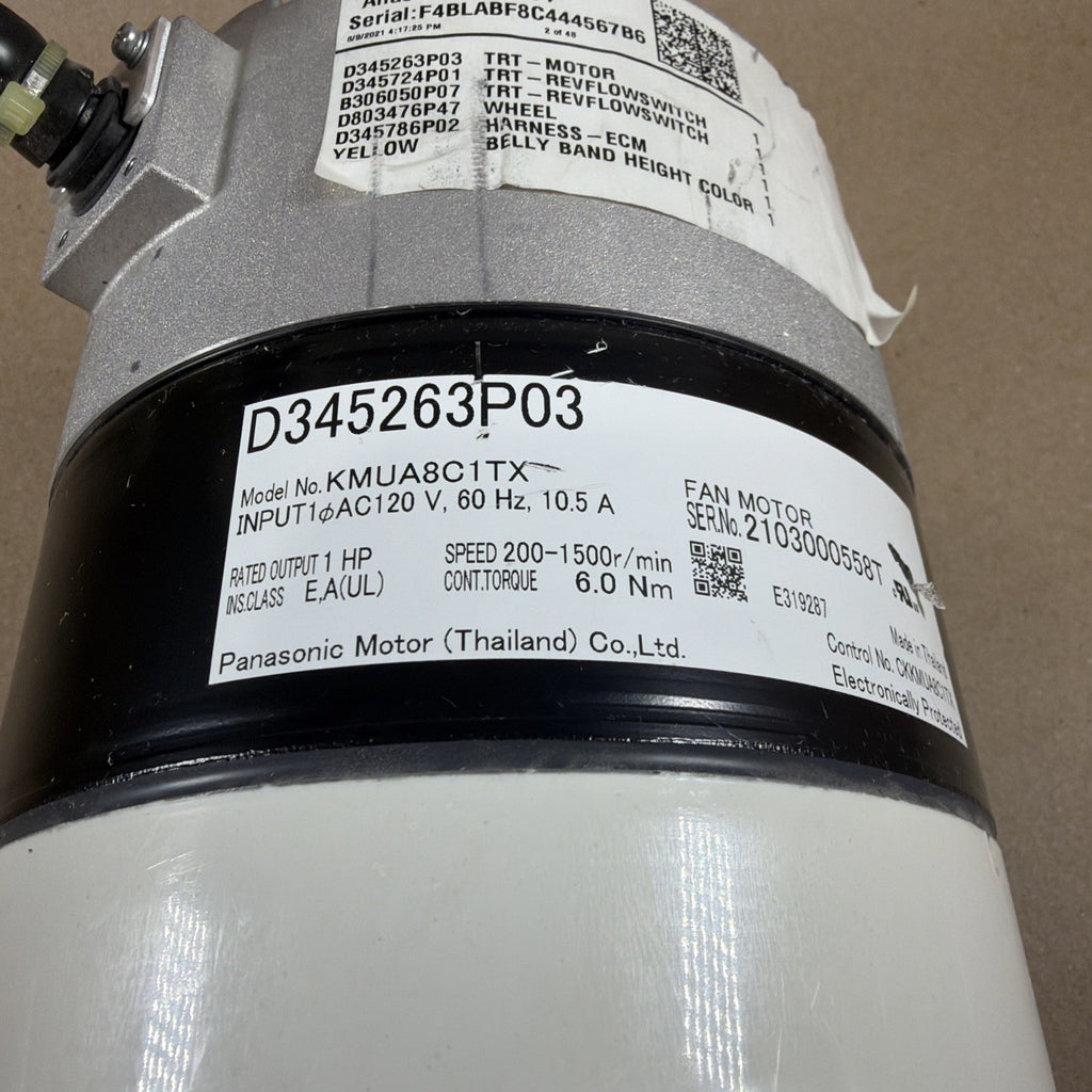 TESTED🔥 Trane KMUA8C1TX 1HP Air Handler Blower Motor 200-1500r/min D345263P03