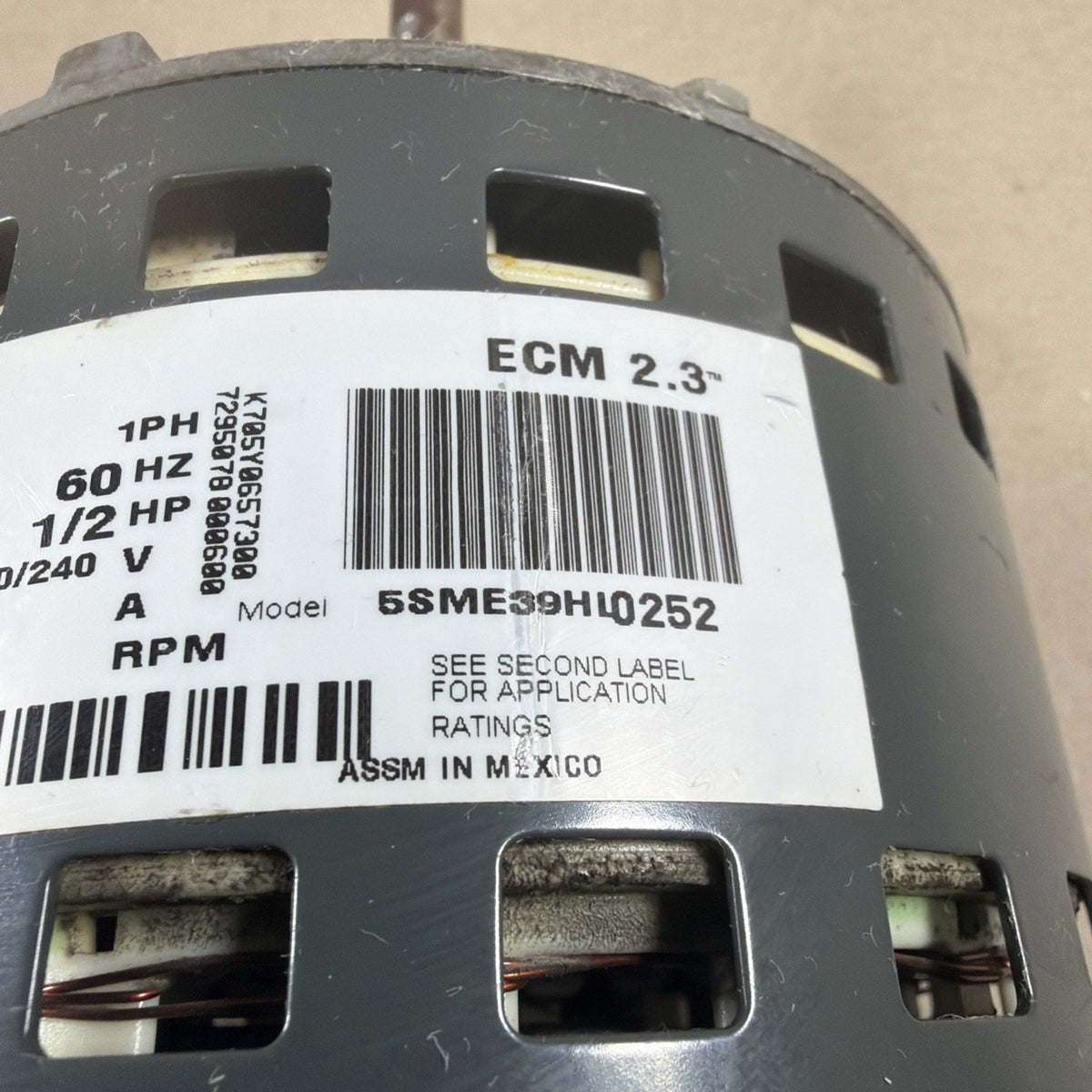 ECM 1/2HP Blower Motor Controller GE 5SME39HL0252 120/230V CCW D341314P01