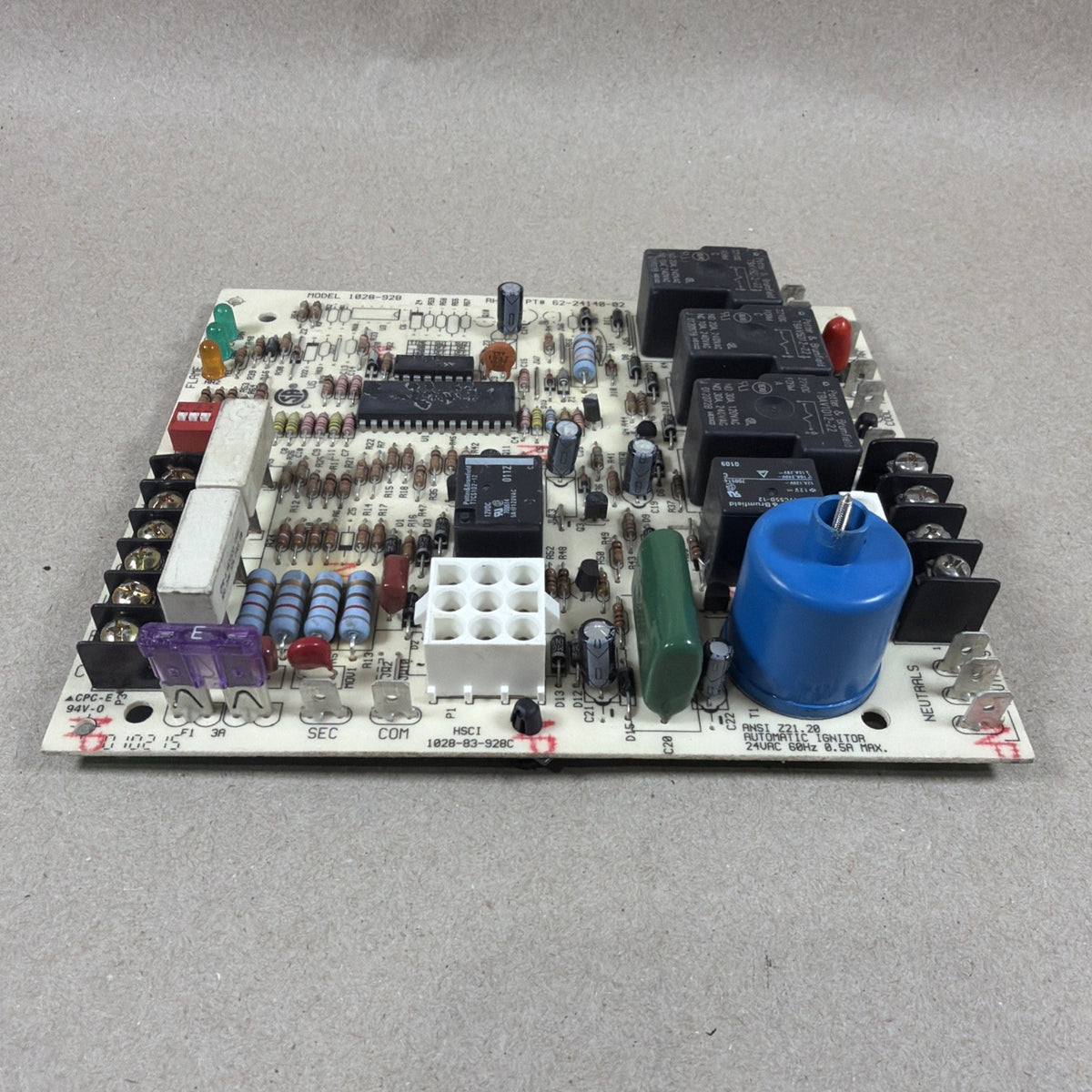 TESTED✅  RHEEM RUDD 1028-83-928C FURNACE CIRCUIT BOARD 62-24140-02 1028-928