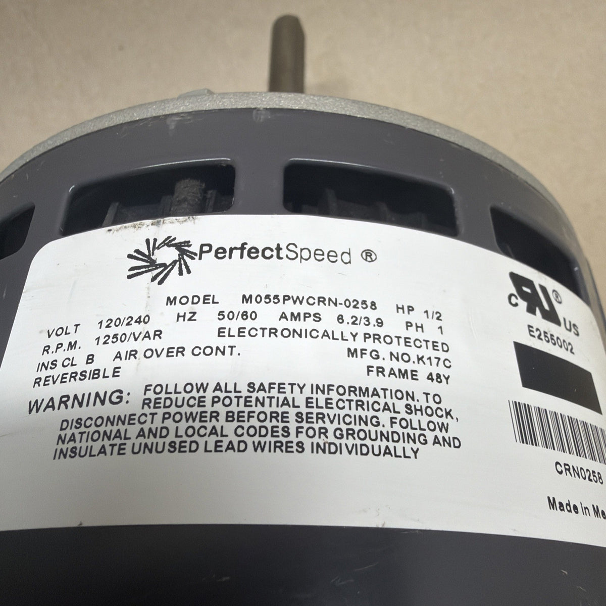 🔥 Perfect Speed 1/2HP D343623P03 Blower Motor Module M055PWCRN-0258 Goodman