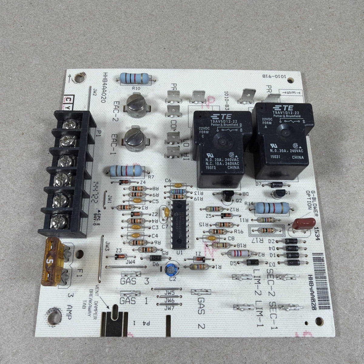 🔥 HH84AA020 1010-83-9183B.  1010-918  Carrier Bryant furnace Control (C35