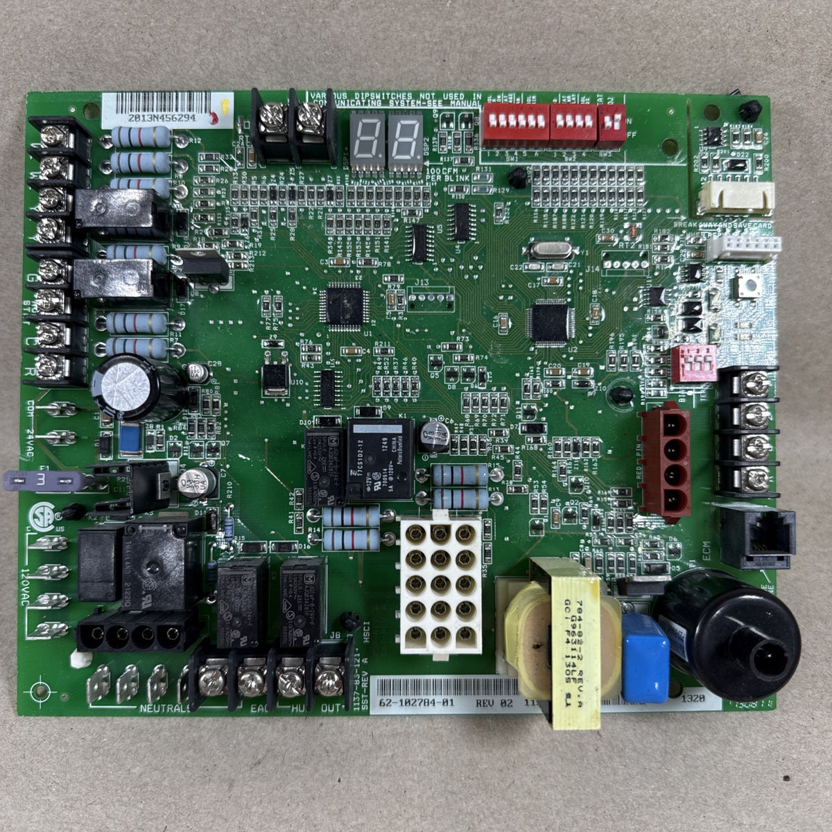TESTED🔥 Rheem Ruud 62-102784-01 Furnace Control Board   1137-83-121. 1137-120