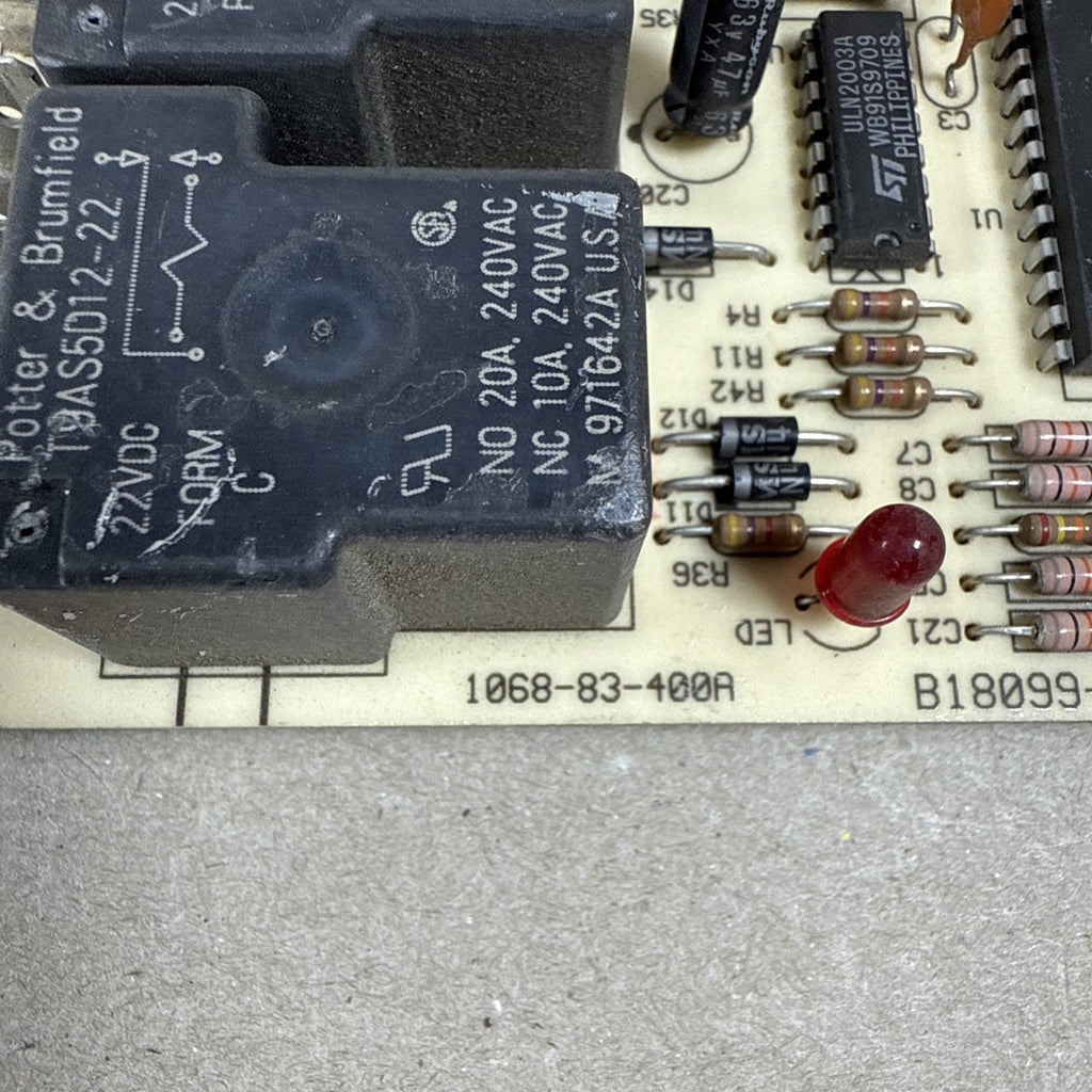 TESTED🔥🔥  Rheem Ruud Control Board 1068-400    1068-83-400A (L7)