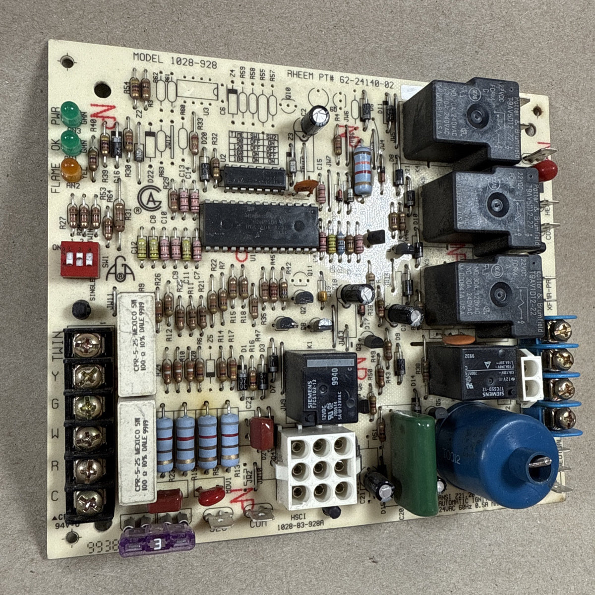 Rheem Ruud 62-24140-04 Spark Ignition Control Board 1028-83-9284B 1028-928A (L17