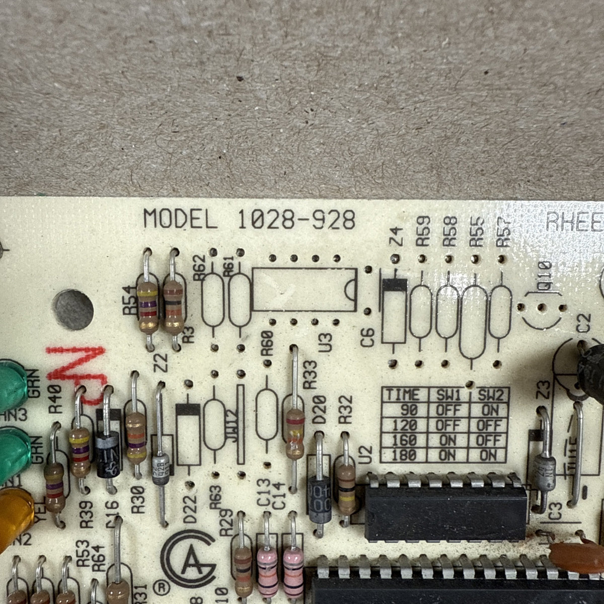 Rheem Ruud 62-24140-04 Spark Ignition Control Board 1028-83-9284B 1028-928A (L17