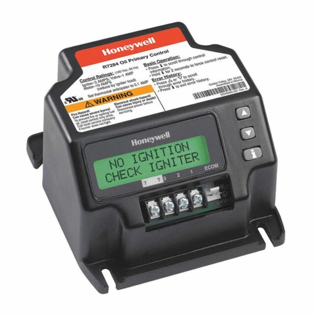 TESTED✅ Honeywell R7284U1004 Oil Primary Control Junction Box - Black